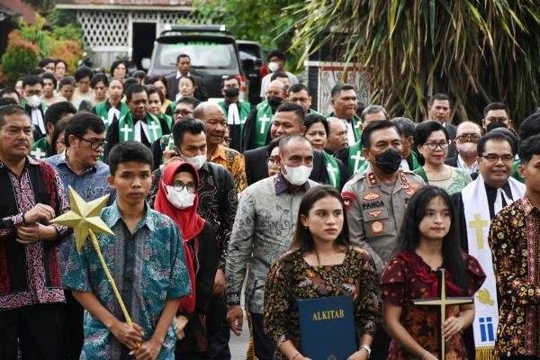  Natal HKI di Pematangsiantar, Edy Rahmayadi Minta Tetap Jaga Persaudaraan Antar umat